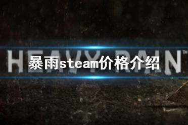 《暴雨》steam多少錢 steam價格介紹