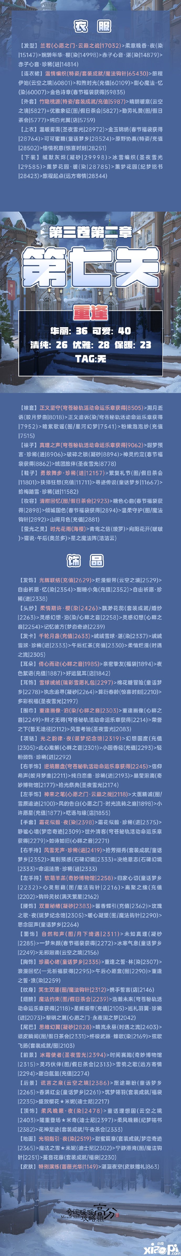 《古跡暖暖》第三卷2-7重逢怎么搭配？第三卷2-7重逢高分搭配攻略